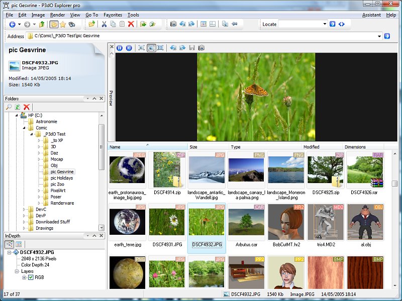 Click to view P3dO Explorer 2.4.6 screenshot
